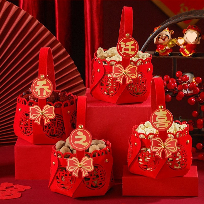 Jaunā mājokļa dekoru komplekts – augļu šķīvja dekori no nešūta auduma (non-woven fabric), iepakojums Opp bag