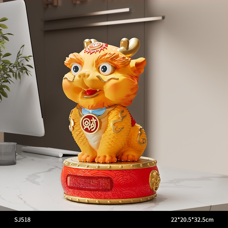 Új kínai stílusú dísz rezin oroszlán-tánc – irodába és nappaliba való – ajándék üzleti, konferencia vagy promóciós felhasználásra