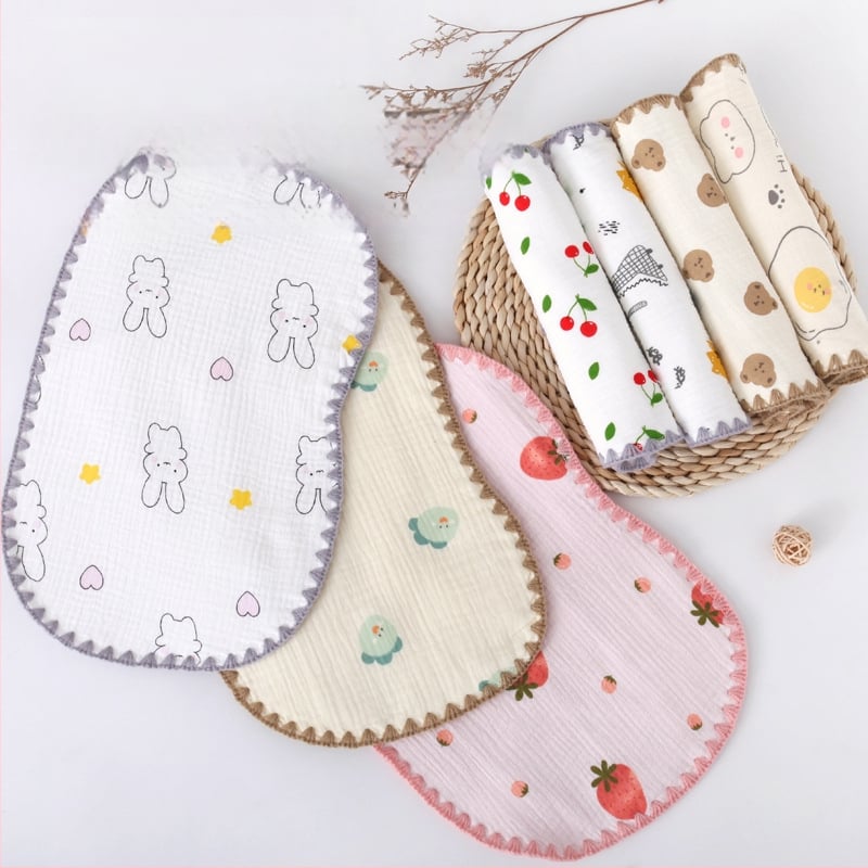 Debesėlių pagalvė kūdikiams, 100% medvilnė, dešimties sluoksnių marlė, piešinių stilius