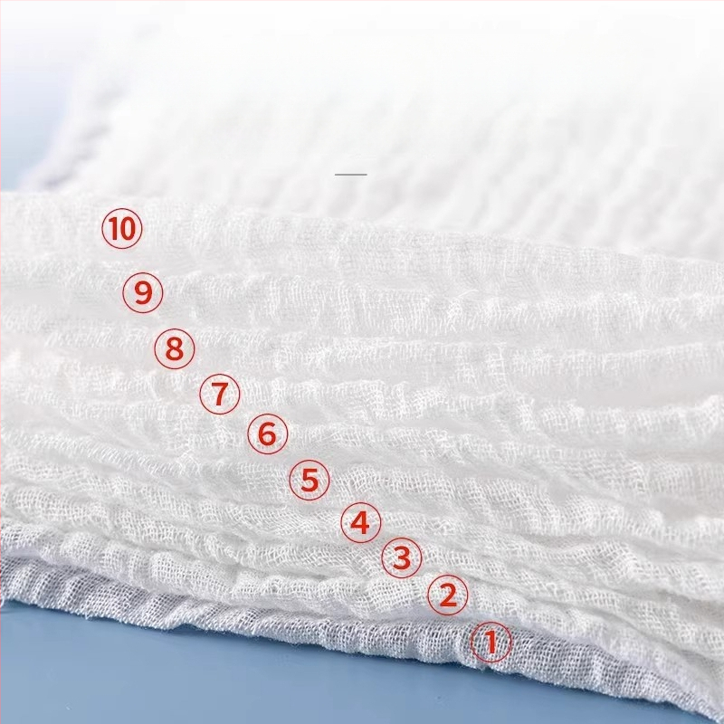 Debesėlių pagalvė kūdikiams, 100% medvilnė, dešimties sluoksnių marlė, piešinių stilius