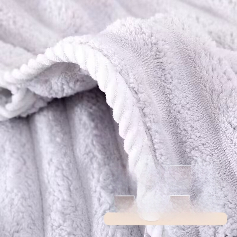 Nedves hajra szárító női sapka, nedvszívó, turbán, kettős réteg, korál fleece anyag, 150D szál, hat szálas szövés, súly kevesebb mint 30 g