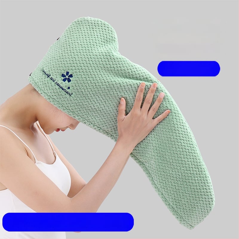 RUIDAN Hajszárító sapka, vízfelvevő, gyors szárítás, dupla réteg, poliészter, tömege több mint 200 g