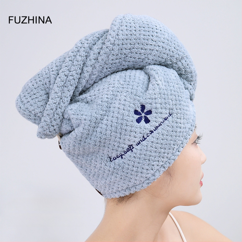 RUIDAN Hajszárító sapka, vízfelvevő, gyors szárítás, dupla réteg, poliészter, tömege több mint 200 g