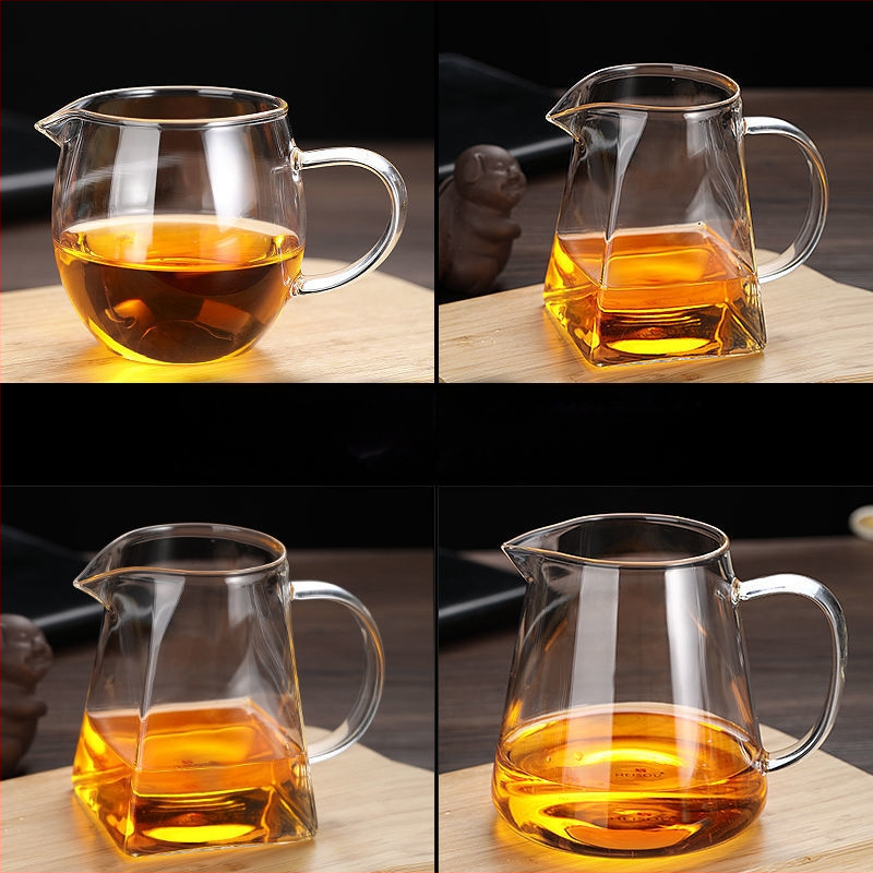 Σετ τσαγιού από θερμοανθεκτικό παχύ γυαλί με ενσωματωμένο φίλτρο για τσάι και φίλτρο έγχυσης