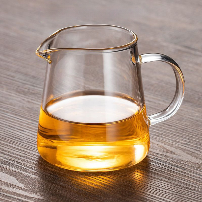 Σετ τσαγιού από θερμοανθεκτικό παχύ γυαλί με ενσωματωμένο φίλτρο για τσάι και φίλτρο έγχυσης