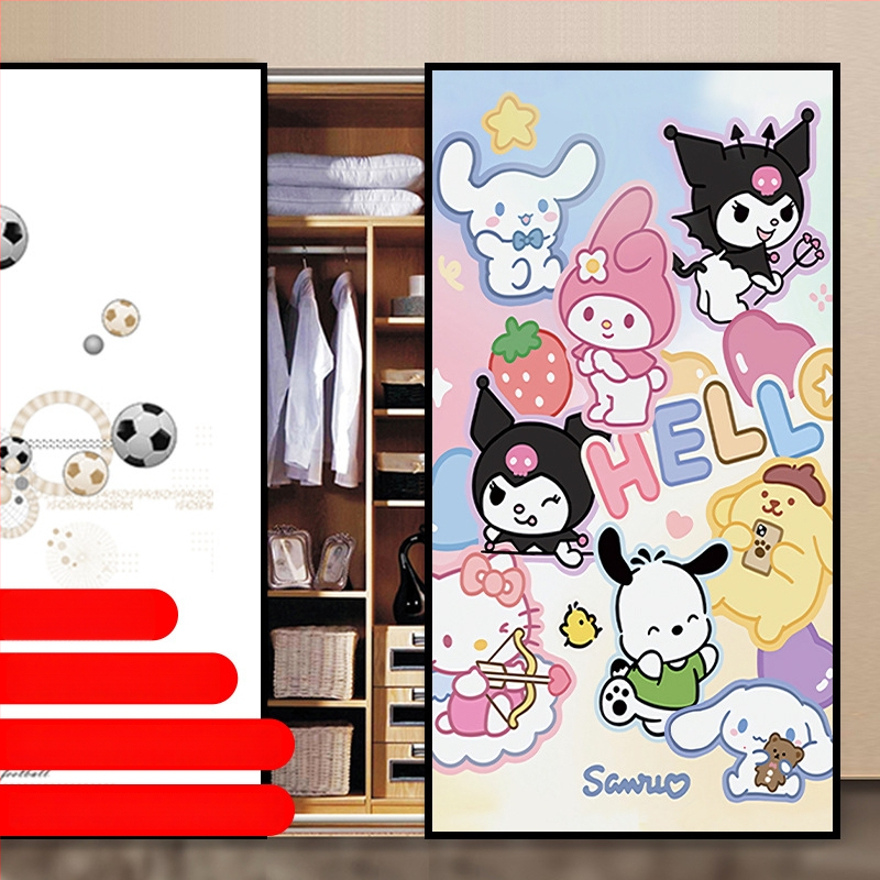 PVC lipnus stiklo plėvelė su animacijos raštu svetainei – 1 vnt.