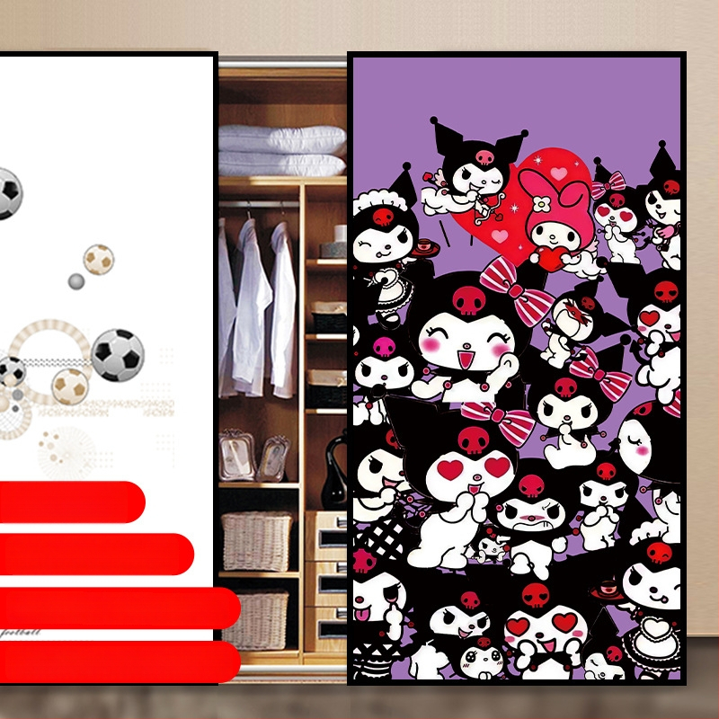 PVC lipnus stiklo plėvelė su animacijos raštu svetainei – 1 vnt.