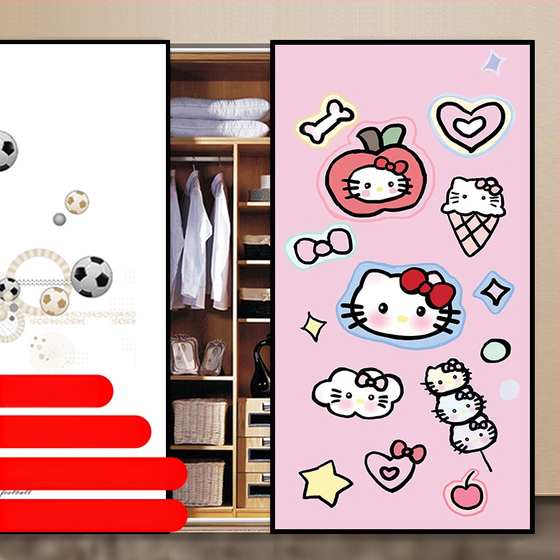 PVC lipnus stiklo plėvelė su animacijos raštu svetainei – 1 vnt.