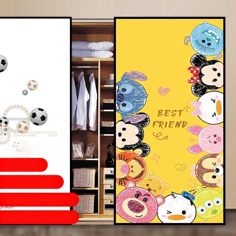 PVC lipnus stiklo plėvelė su animacijos raštu svetainei – 1 vnt.