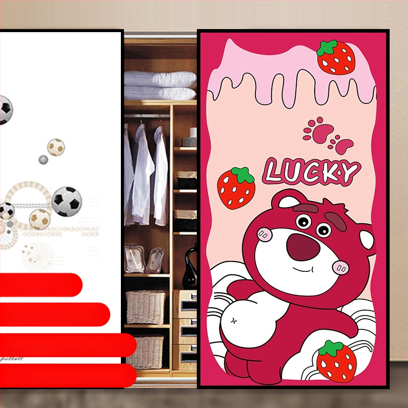 PVC lipnus stiklo plėvelė su animacijos raštu svetainei – 1 vnt.