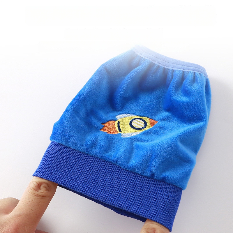 Vaikų rankovinės apsauginės nuo nešvarumų, rudens–žiema, animacinis piešinys, siuvinės, poliesterio pluoštas