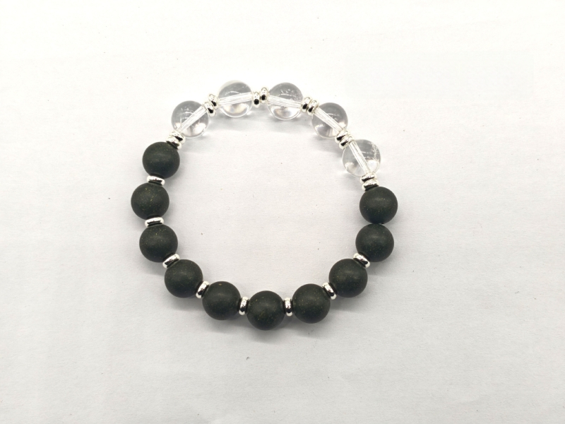 Ručni narukvica od mirisnih perli, 16 komada, 10 mm okrugle perle, staro-inspiriran stil, unisex, ručno polirana, s inlajom legure i umjetnim kamenjem.