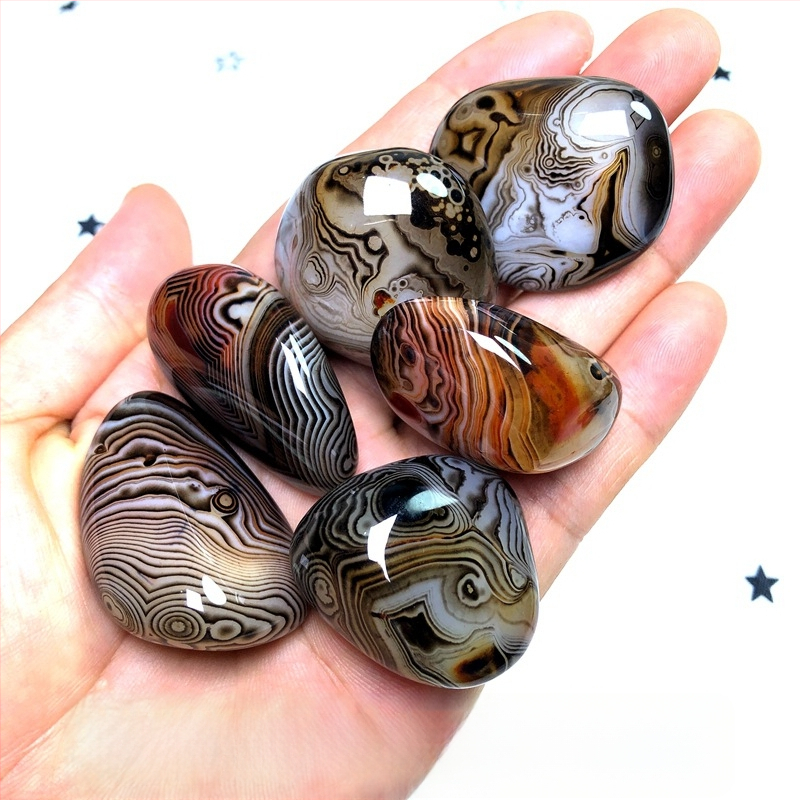 Agāta kulons ar dabisku akmeni, polēta virsma, dabiskā forma, karājams dekors, jauns ķīniešu stils