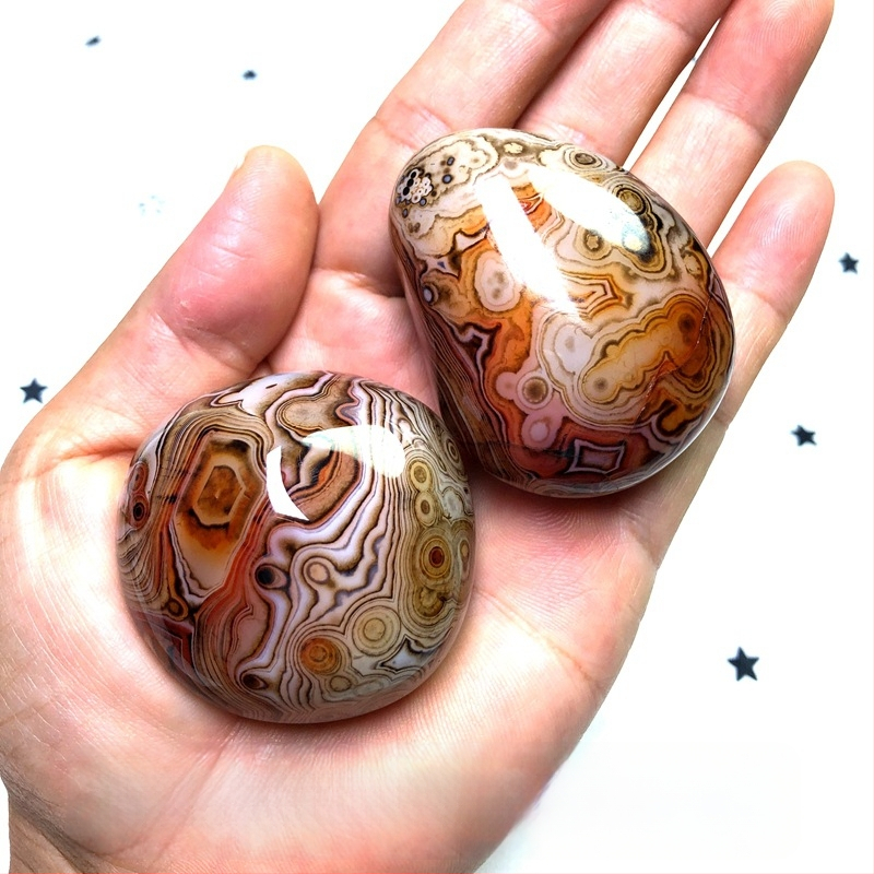 Agāta kulons ar dabisku akmeni, polēta virsma, dabiskā forma, karājams dekors, jauns ķīniešu stils