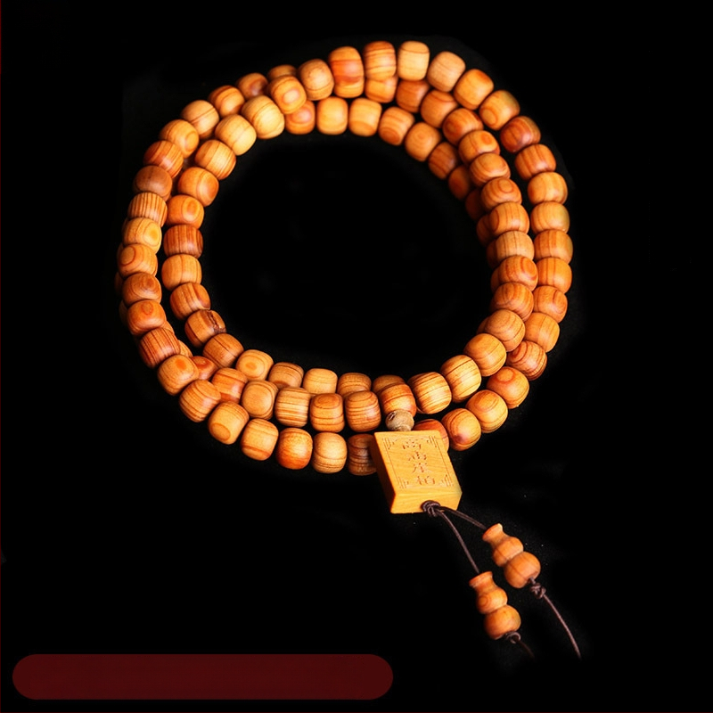 Thuja rokassprādze – retro stilā, universāla, roku darbs, 108 krelles