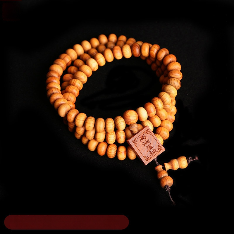 Thuja rokassprādze – retro stilā, universāla, roku darbs, 108 krelles