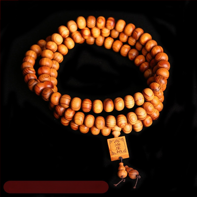 Thuja rokassprādze – retro stilā, universāla, roku darbs, 108 krelles