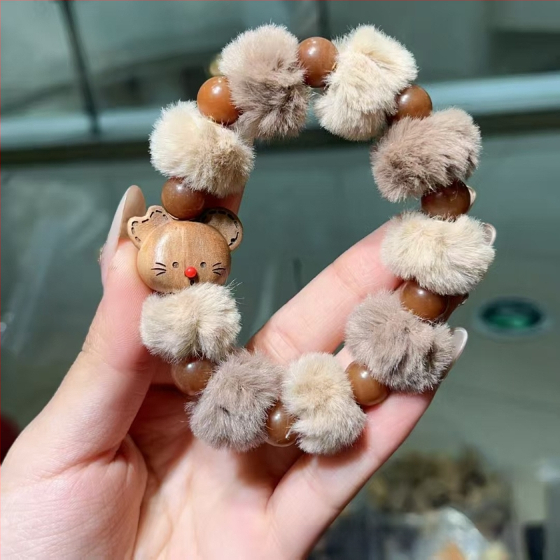 Koka rokassprādze, jauns ķīniešu stils, unisex, rokām darināta, karikatūras dizains