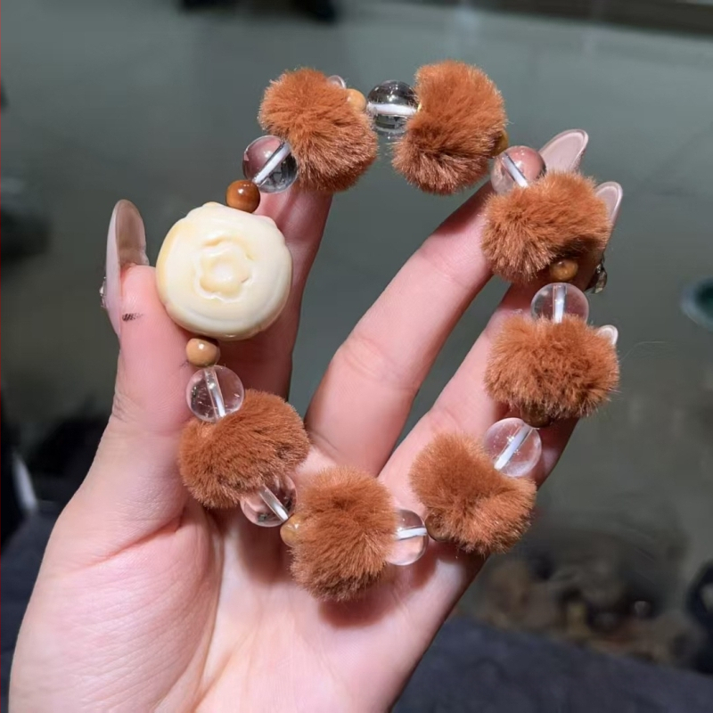 Koka rokassprādze, jauns ķīniešu stils, unisex, rokām darināta, karikatūras dizains