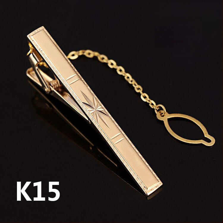 Клип за вратовръзка – меден, унисекс/бизнес стил, тегло 0.01 кг