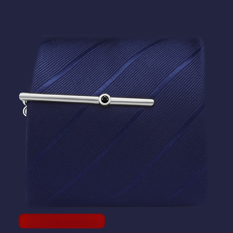 Персонализираема медна закопчалка за вратовръзка, плоска глава, мъжки стил, лазерно гравирано лого