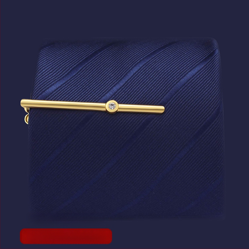 Персонализираема медна закопчалка за вратовръзка, плоска глава, мъжки стил, лазерно гравирано лого