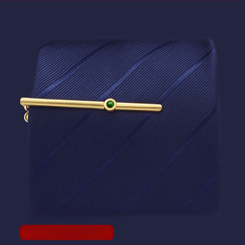 Персонализираема медна закопчалка за вратовръзка, плоска глава, мъжки стил, лазерно гравирано лого