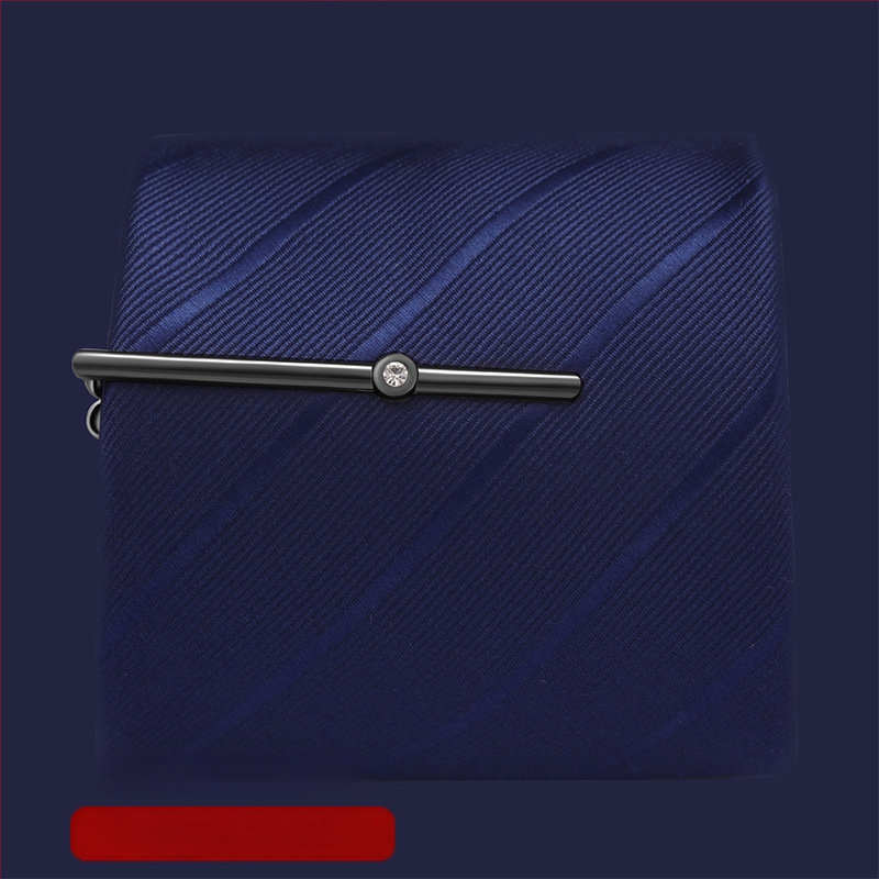 Персонализираема медна закопчалка за вратовръзка, плоска глава, мъжки стил, лазерно гравирано лого