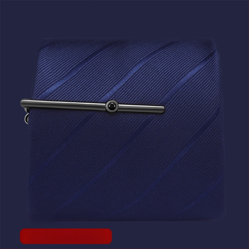 Персонализираема медна закопчалка за вратовръзка, плоска глава, мъжки стил, лазерно гравирано лого