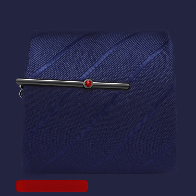 Персонализираема медна закопчалка за вратовръзка, плоска глава, мъжки стил, лазерно гравирано лого