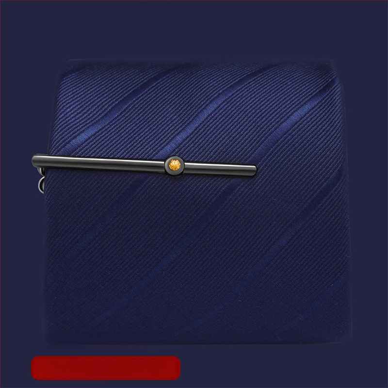 Персонализираема медна закопчалка за вратовръзка, плоска глава, мъжки стил, лазерно гравирано лого