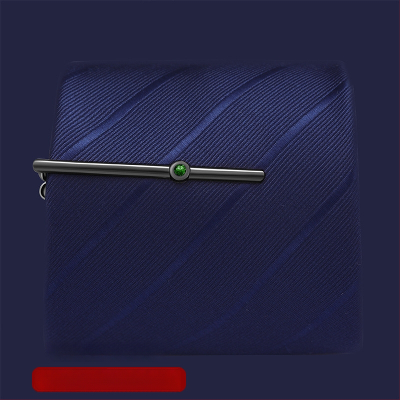 Персонализираема медна закопчалка за вратовръзка, плоска глава, мъжки стил, лазерно гравирано лого