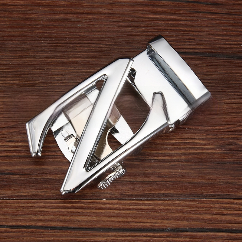 Автоматична катарама за колан, сплав, елипсовидна форма, модел с букви, бизнес стил