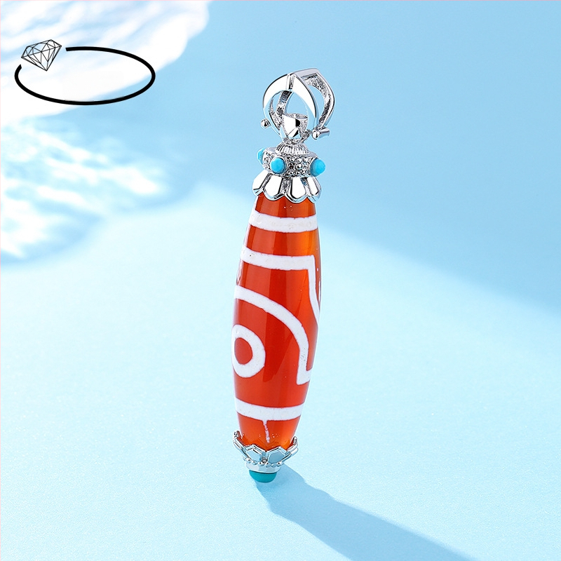 Réz nyaklánc elektroplattázott részletekkel, etnikus stílus, irodalmi retro, 2024 tavasza