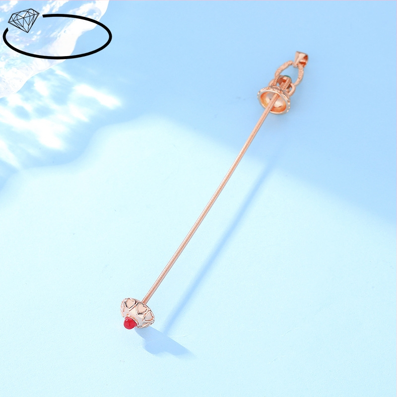 Réz nyaklánc elektroplattázott részletekkel, etnikus stílus, irodalmi retro, 2024 tavasza