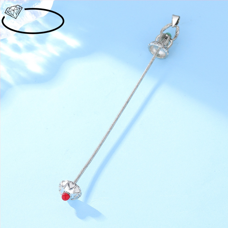 Réz nyaklánc elektroplattázott részletekkel, etnikus stílus, irodalmi retro, 2024 tavasza