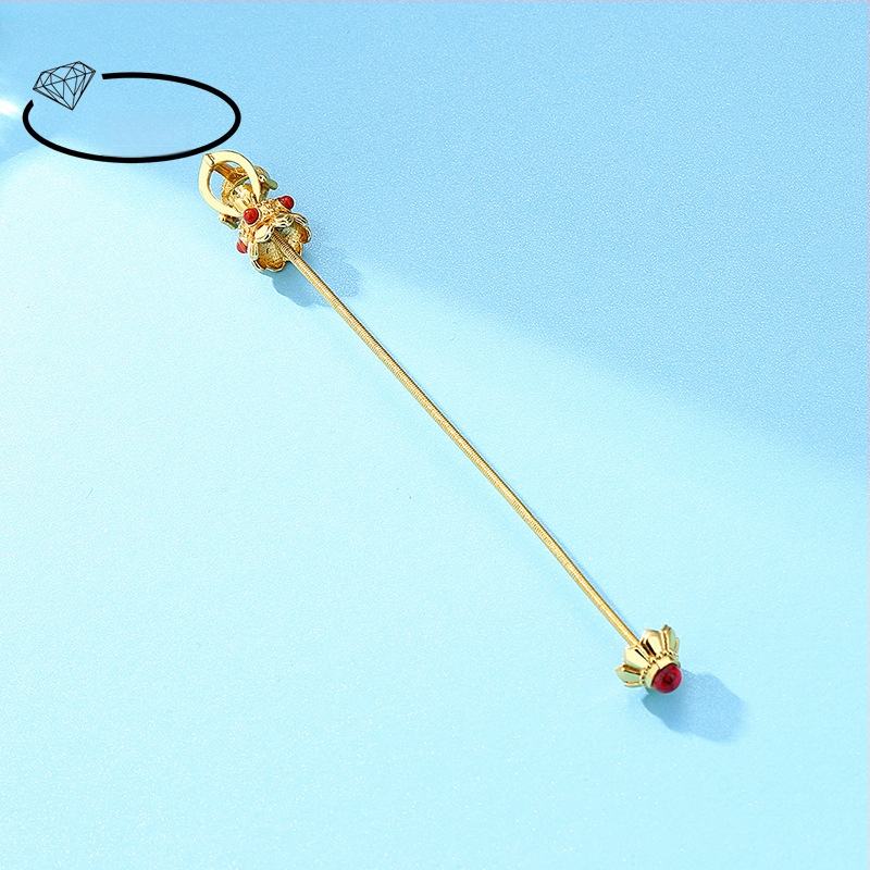 Réz nyaklánc elektroplattázott részletekkel, etnikus stílus, irodalmi retro, 2024 tavasza