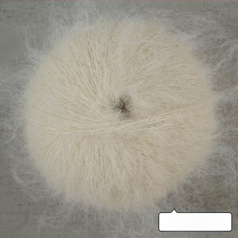 Keverék fonal kézi kötéshez – alpakka és mohír hosszú szálas keverék; gyűrűs sodrás; fonal forma: csoport; Mu Pai