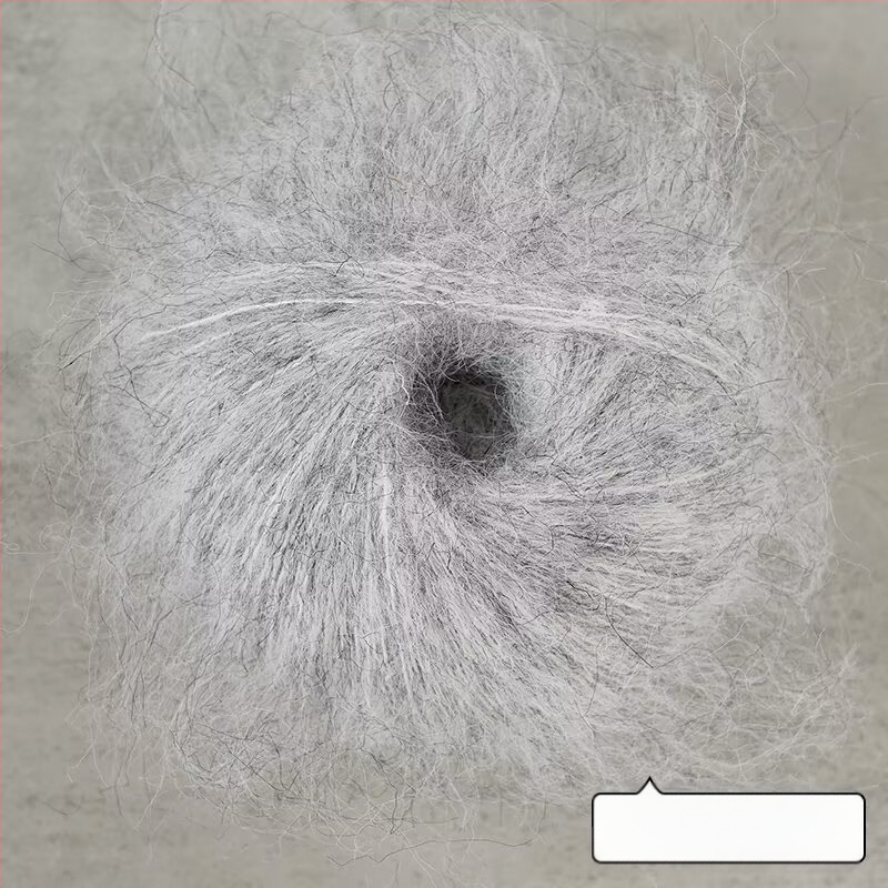 Keverék fonal kézi kötéshez – alpakka és mohír hosszú szálas keverék; gyűrűs sodrás; fonal forma: csoport; Mu Pai