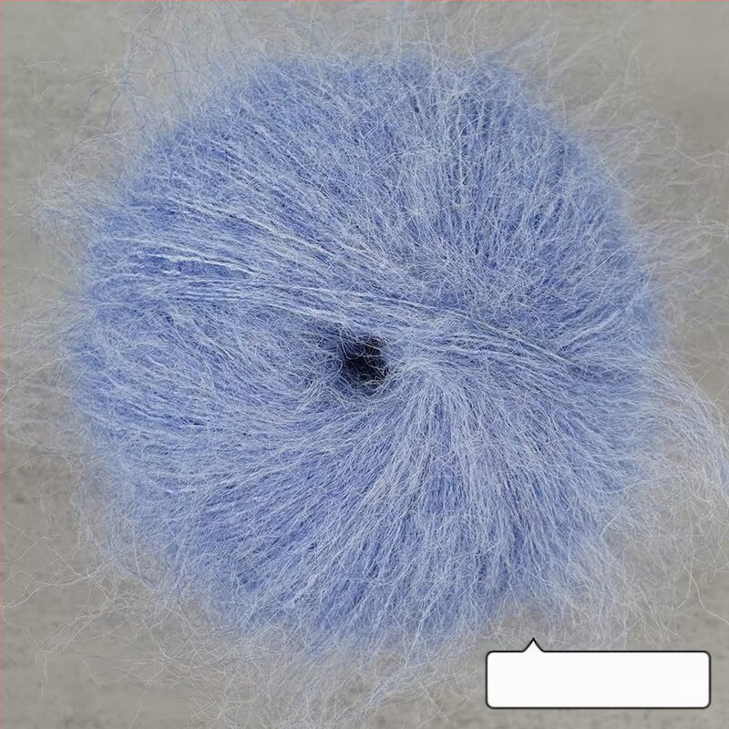 Keverék fonal kézi kötéshez – alpakka és mohír hosszú szálas keverék; gyűrűs sodrás; fonal forma: csoport; Mu Pai