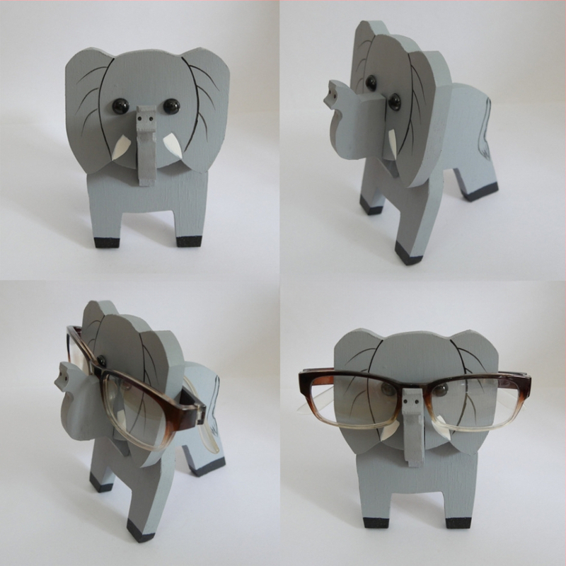 Medinis akių rėmelis su gyvūnų karikatūros motyvu, rankų dažytas, atsiejamas, šiuolaikiškas minimalistinis stilius, pritaikymas