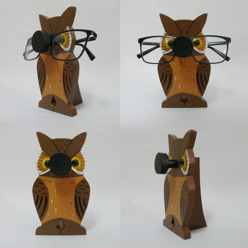 Medinis akių rėmelis su gyvūnų karikatūros motyvu, rankų dažytas, atsiejamas, šiuolaikiškas minimalistinis stilius, pritaikymas