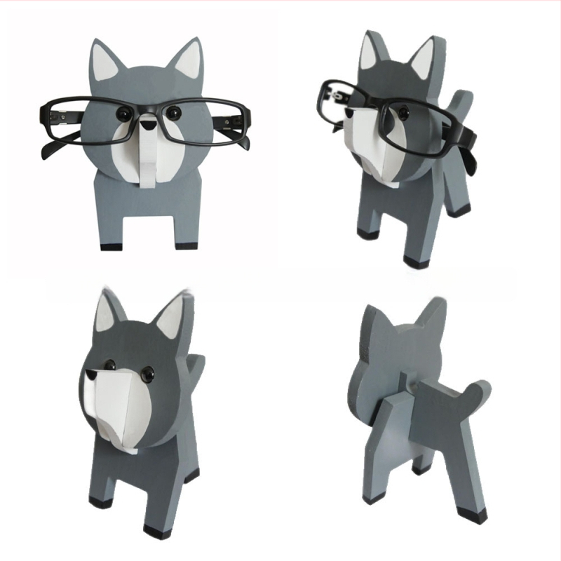 Medinis akių rėmelis su gyvūnų karikatūros motyvu, rankų dažytas, atsiejamas, šiuolaikiškas minimalistinis stilius, pritaikymas