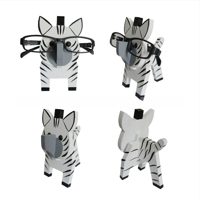 Medinis akių rėmelis su gyvūnų karikatūros motyvu, rankų dažytas, atsiejamas, šiuolaikiškas minimalistinis stilius, pritaikymas