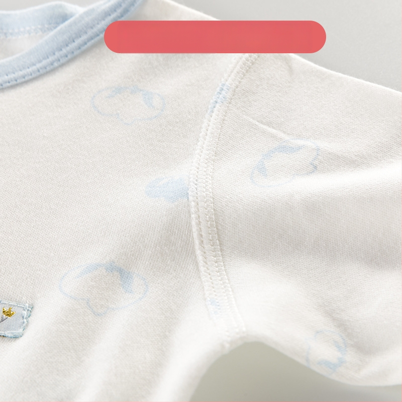 Naujagimių unisex medvilninis ilgomis rankovėmis kombinezonas, 100% medvilnė, amžius 0–12 mėnesių, pavasaris–ruduo