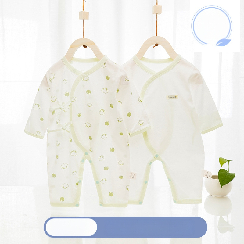 Naujagimių unisex medvilninis ilgomis rankovėmis kombinezonas, 100% medvilnė, amžius 0–12 mėnesių, pavasaris–ruduo