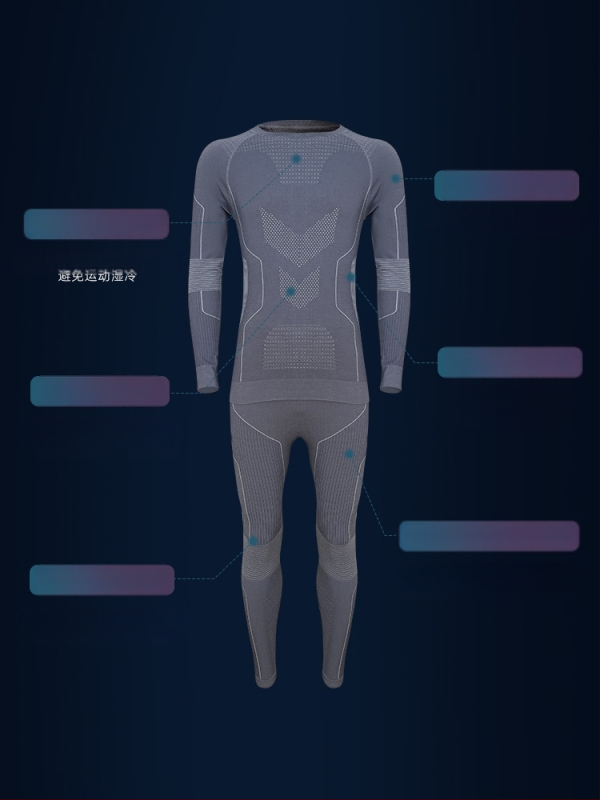 Unisex greitai džiūstantis kombinezonas iš avies vilnos su dryžiu raštu, skirtas lauko žygiams ir slidinėjimui, drėgmės šalinimas, žiemos- pavasario- rudens sezonams