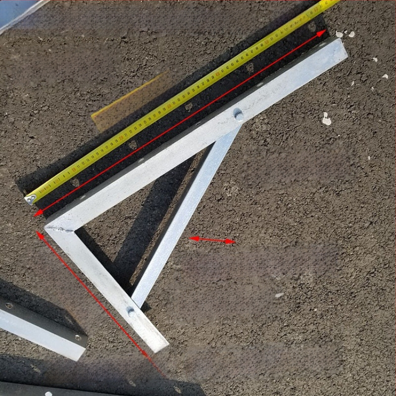 Trikampis geležinis kabelių laikiklis išoriniam sienai - Yangtang, modelis: Įvairūs