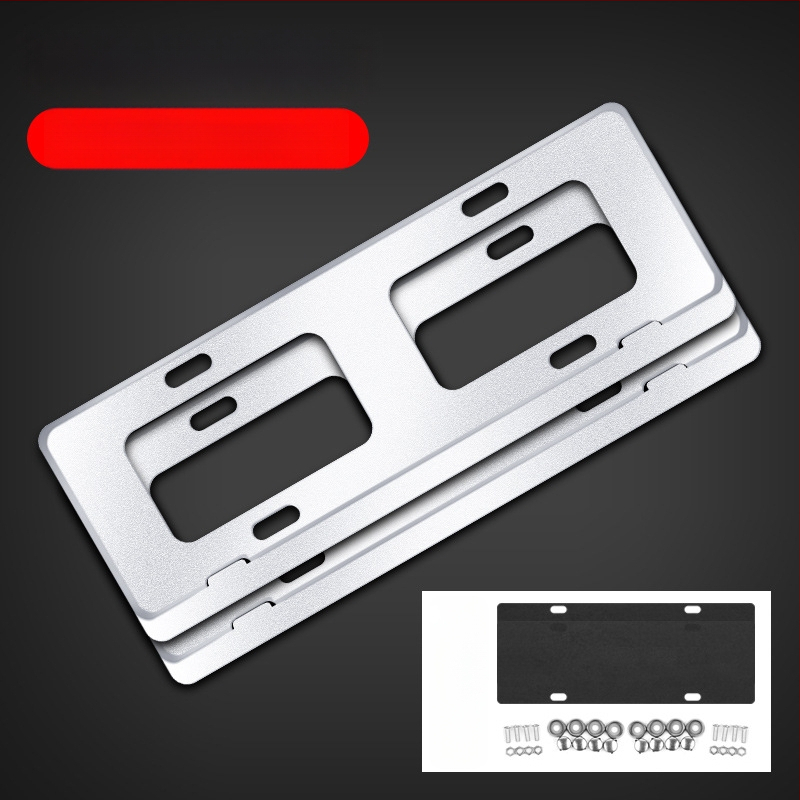 Ramă pentru plăcuța de înmatriculare din aliaj de aluminiu, personalizare logo (100+ opțiuni), compatibilă cu peste 100 de modele de mașini, procesare și personalizare disponibile