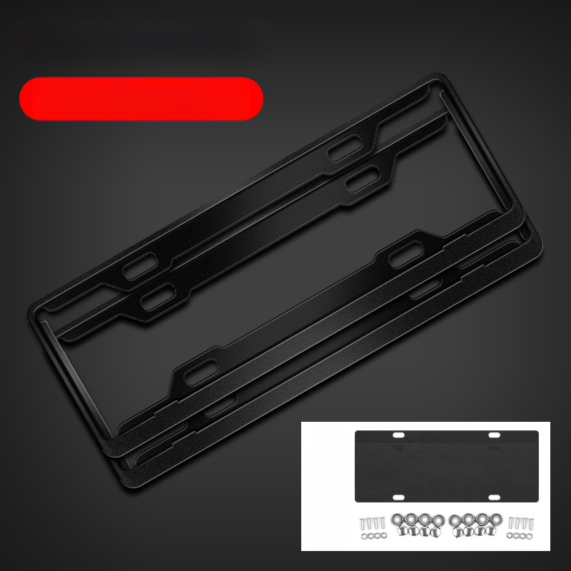 Ramă pentru plăcuța de înmatriculare din aliaj de aluminiu, personalizare logo (100+ opțiuni), compatibilă cu peste 100 de modele de mașini, procesare și personalizare disponibile